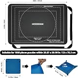 MOZOOSON Jigsaw Puzzle Board 32 x 22in with 6 Sorting Trays and Cover view 5