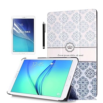 Custodia Tab E 9 6 Flip Pu Pelle Slim Smart Flip Case Cover Per