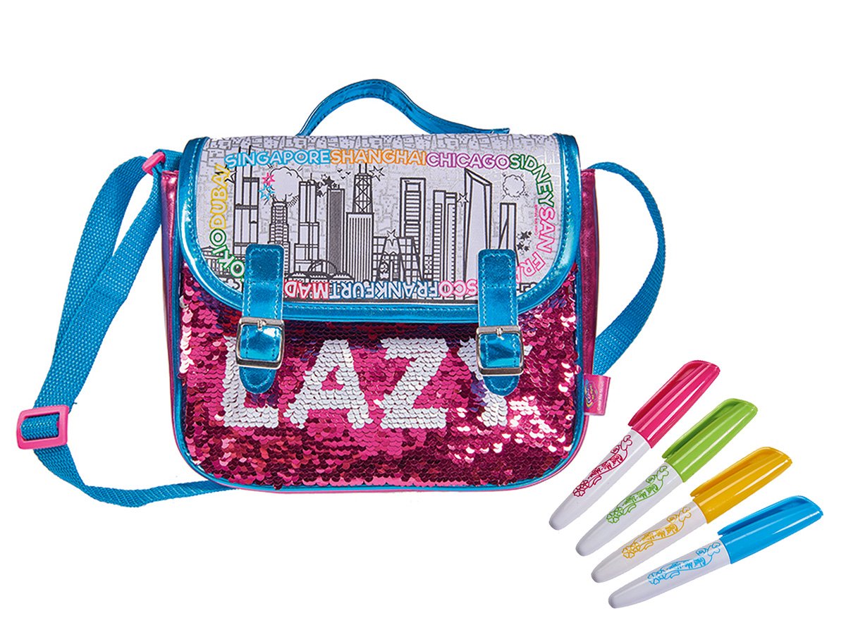 Simba 106374265 - Color Me Mine Swap Print Case for Painting/Now with Trendy Reversible Sequins