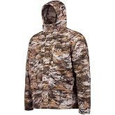 Huntworth Winsted Men's Tricot Waterproof Hunting Jacket, Disruption Camo, Medium