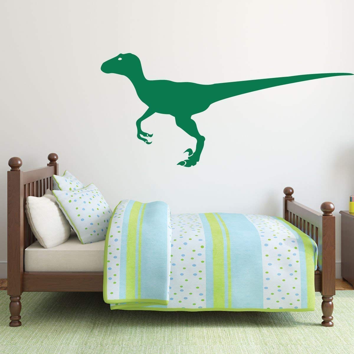 Amazon Com Velociraptor Wall Decal Dinosaur Themed Vinyl