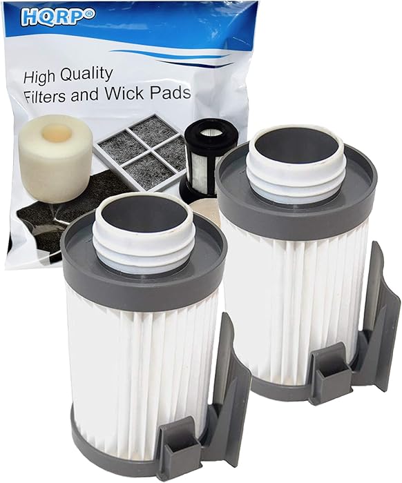 HQRP 2-Pack Washable Filter Compatible with Eureka Optima 431 437 431BX 431F 437AZ 431DX 433A 431A 431AX 431AXZ 431B 433B 433BE 433BET 437AXZ Lightweight Vacuums