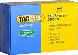 Tacwise 0340 140/6mm Galvanised Staples Pack of 5000 Heavy Duty