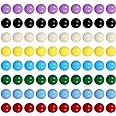 Laviesto Game Replacement Marbles,80pcs Solid Color Game Balls for Chinese Checkers,Aggravation Game,Marble Run,Marble Games(14mm/8 Colors)