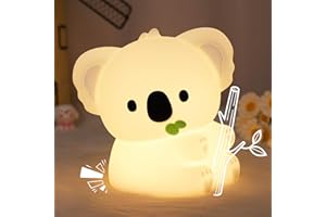 CoolGift Mart Koala Gifts, Cute Koala Silicone Night Light, Touch Control & Timer, USB Rechargeable, Suitable for Breastfeedi
