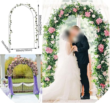 Iron Wedding Arches Frame Decoration Backdrop Pergola Garden