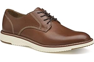 Johnston & Murphy Upton Plain Toe Men’s Shoe, Business Casual Men’s Dress Shoes, Comfortable Leather Shoes for Men