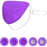 XINDELL 5 Pack Windshield Cleaner Microfiber Pads &ndash; Replacement Heads Cover for Xindell Tools Washable &amp; Reusable Triangle Pads (Violet). Fits Window Reach Tool - Handle Not Included