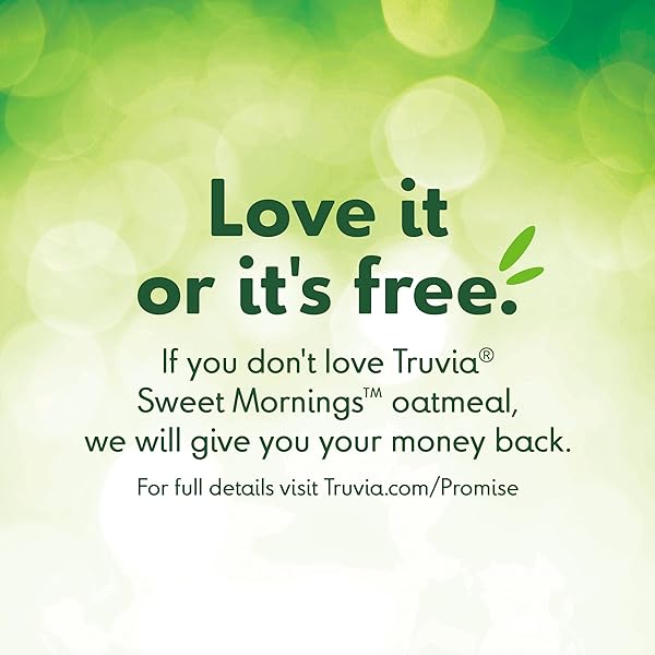 TRUVIA® SWEET MORNINGS™ MAPLE INSTANT ROLLED OAT OATMEAL PACKETS, 12 G PROTEIN, NO SUGAR ADDED (6 PACKETS)