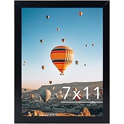 JCJMY 7x11 Picture Frame Black for Wall Hanging or