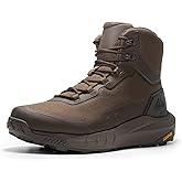 NORTIV 8 Men's Tactical Hiking Lightweight Cushion Sole for Work All Day Side Zipper Motorcycle Combat Military Boot Arch Support 8 Inches Terrascope