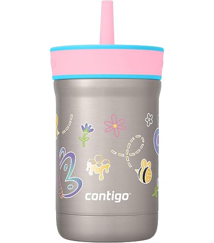 Amazon.com: Contigo Spill-Proof Kids Tumbler with Straw, 3-Pack, Sprinkles,  Wink And Persian Green, 14Fl oz : Baby