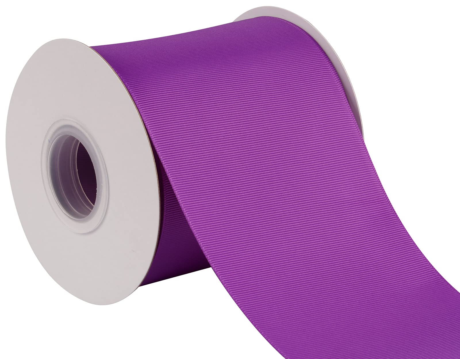 Joycrosso 100mm Width Grosgrain Ribbon 22 Meters-Roll Set for Chair Sash Gift Wrapping Party Favor Home Decoration Craft Supplies, Purple