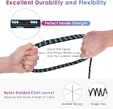 Sovvid 3M 10FT Guitar Cable 6.35mm 1/4 Inch Braided Shielded OFC 22AWG view 5
