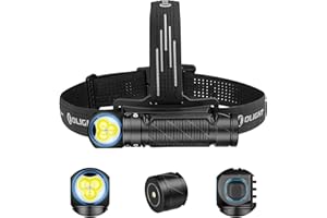 OLIGHT Perun 3 Rechargeable Headlamp Flashlight, 3000 Lumens LED Headlight with Red Light, Waterproof Head Lamp with Headband for Outdoor Camping, Hiking, Working(Black)
