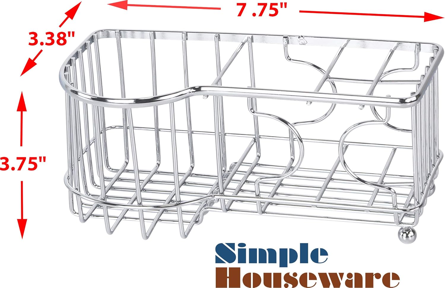 Simple Houseware Multi-Functional 6 Slots Toothbrush Holder, Chrome: Kitchen & Dining
