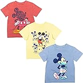 Disney Mickey Mouse 3 Pack T-Shirts Infant to Big Kid Sizes (18 Months - 18-20)