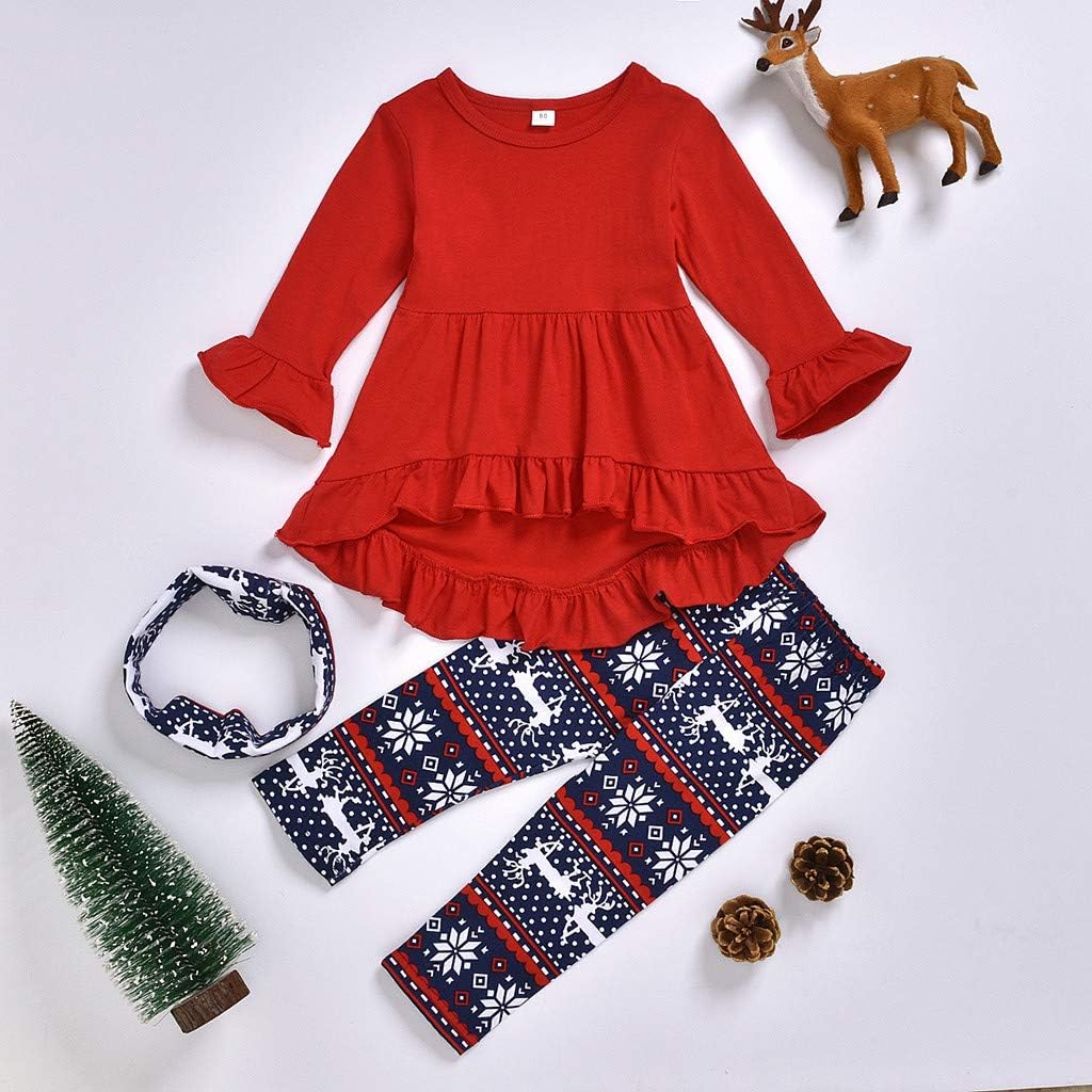 deer print baby girl clothes