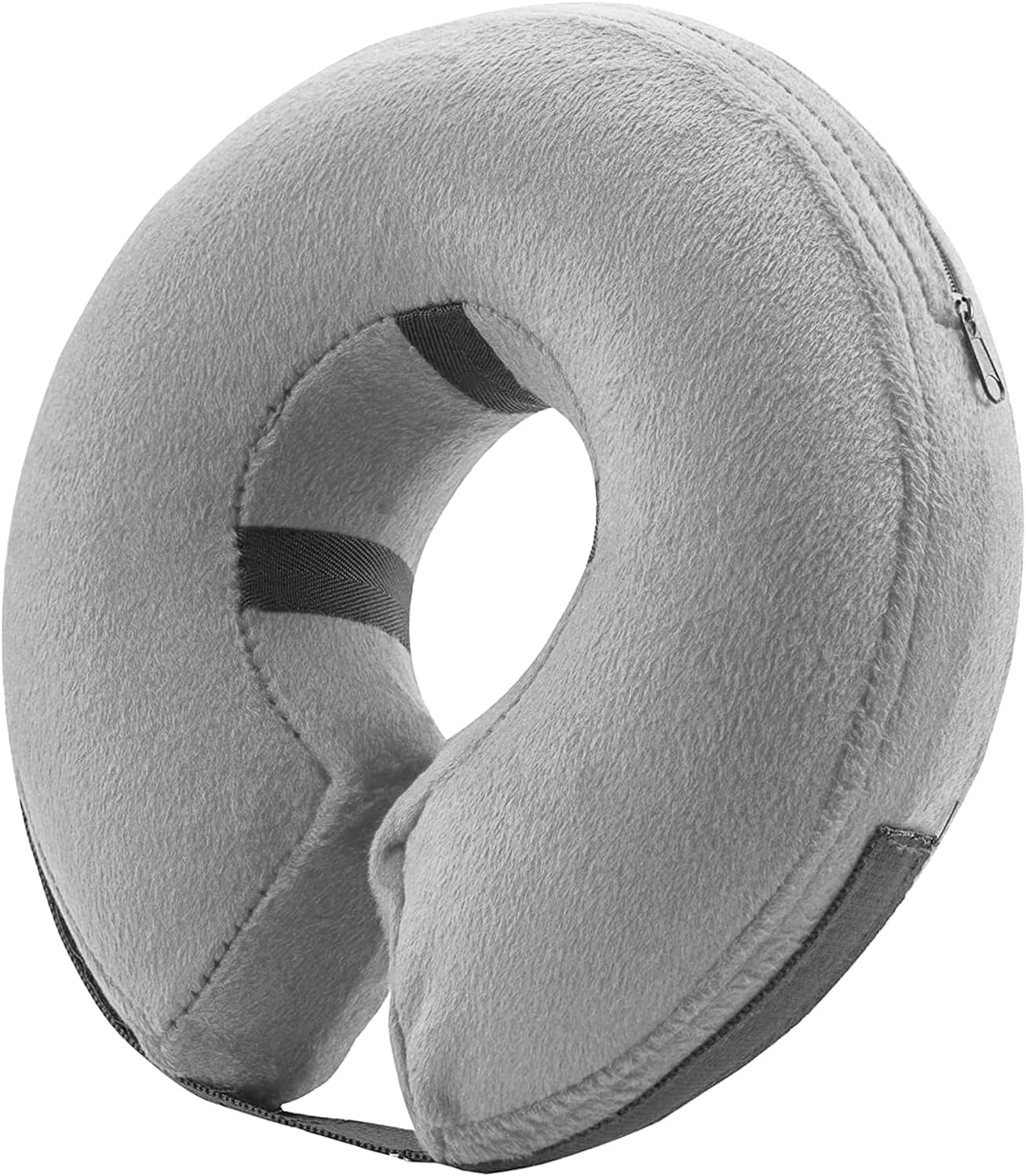 Photo 1 of BENCMATE Inflatable Dog Cone Collar Alternative, Soft Dog Cone for Small Medium Large Dogs and Cats, Neck Recovery ECollar Donut Collar After Surgery (XXLarge, Grey)