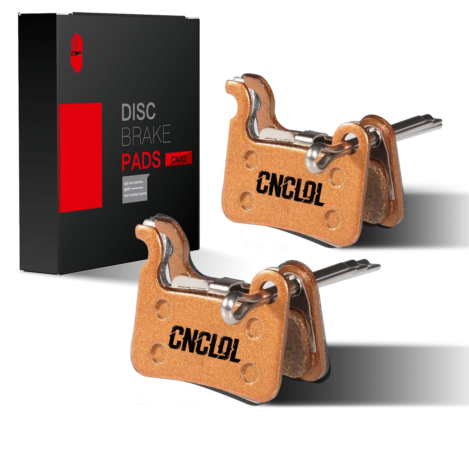 CNCLOL Bike Brake Pads for Shimano Deore XT LX SLX M535 M595 M596 M765 M775 M776 M585 XTR M965 M966 M975 Hone Alfine Saint,Polymetallic