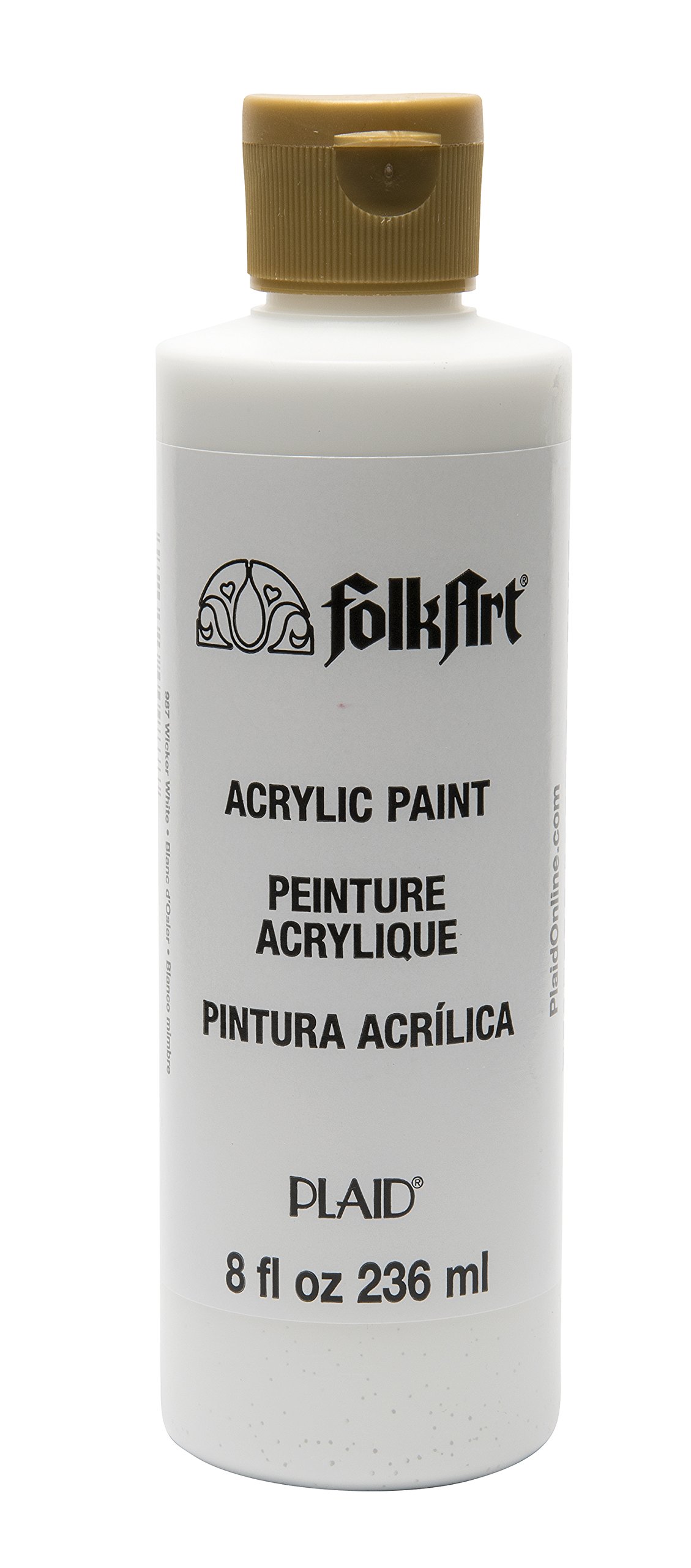 PLAID PEK987 Folk Art Acrylic, Wicker White, 8 oz.