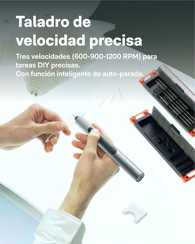 SNAPBLOQ D-A03 Mini Furadeira Elétrica Sem Fios, 3 Velocidades