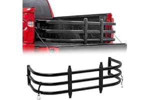 LOX ROX Truck Bed Extender for 2021-2025 Ford Maverick | 2021-2025 Ranger | 2004-2018 Colorado | 2004-2012 Canyon | Aluminum Retractable Tailgate Extender | Adjustable Length | Drill Required