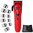 Supreme Trimmer Darkstar 72 Clipper with Magnetic Vector Motor | 180 Min Run Time, 9000 RPM Barber Hair Clipper | Low Noise, Professional Clipper DLC Blades | STC72
