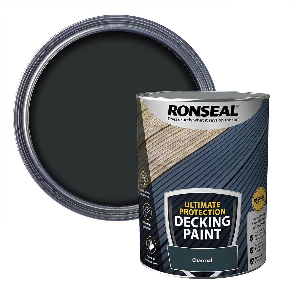 Ronseal Ultimate Decking Paint Charcoal 5L Decking Protection
