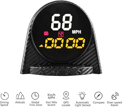 Compteur de vitesse GPS Autool Head Up