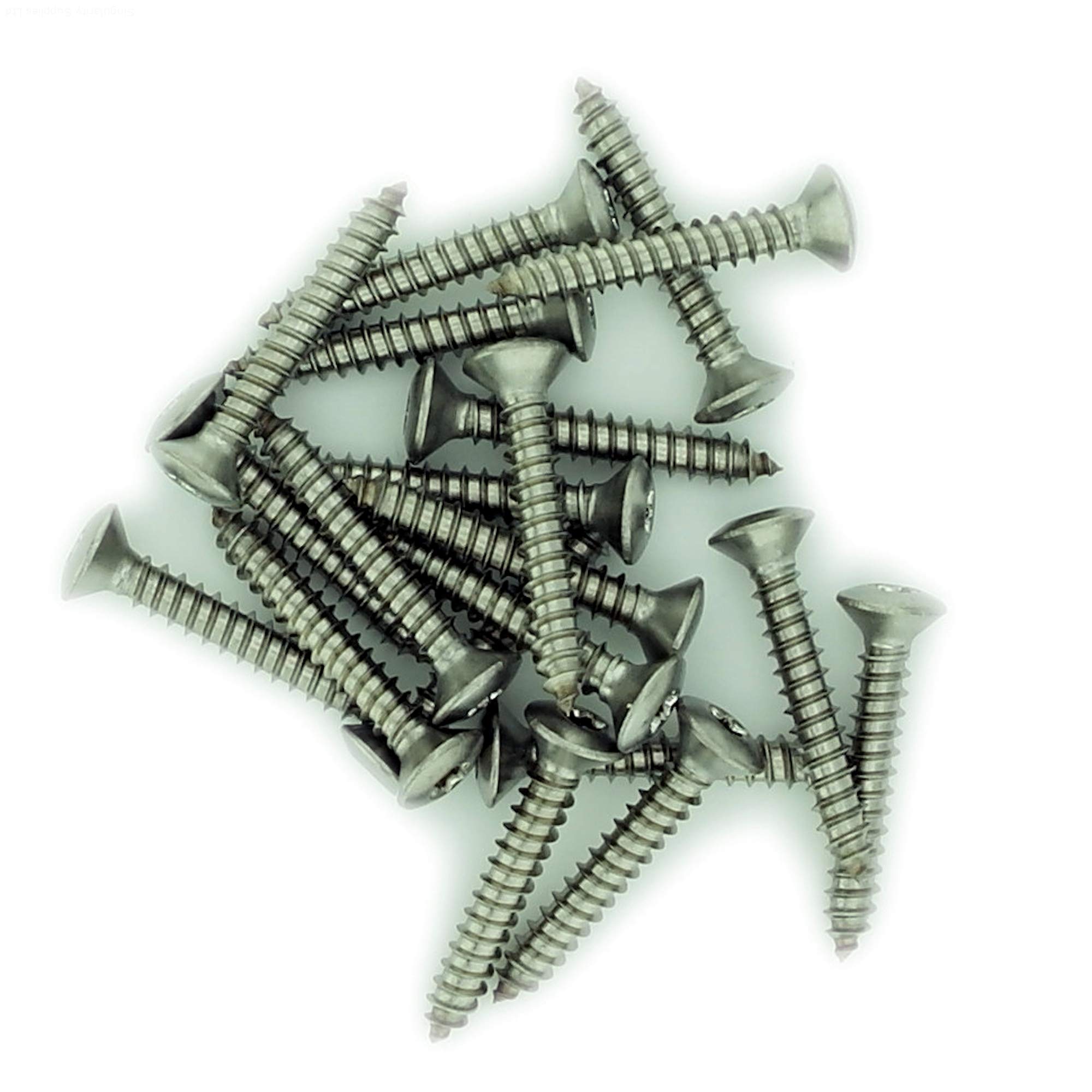 No.12 x 0.5 (5.5mm x 13mm) TX Raised Countersunk Self-Tapping Screw - Stainless Steel (A2) (Pack of 20)