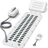 Flgocexs Bubble Bath Mat,Full Body Waterproof Spa Mat for Bathtub, 6-Speed Bubbles, Remote Control &amp; Non-Slip Suction Cups for Home Relaxation Grey
