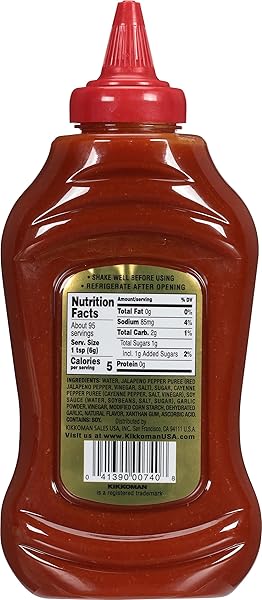 KIKKOMAN 00740 GLUTEN-FREE SRIRACHA HOT CHILI SAUCE, 20 OZ – PERFECTLY BALANCED HEAT AND SWEETNESS, INFUSED WITH KIKKOMAN®TAMARI SOY SAUCE, CERTIFIED