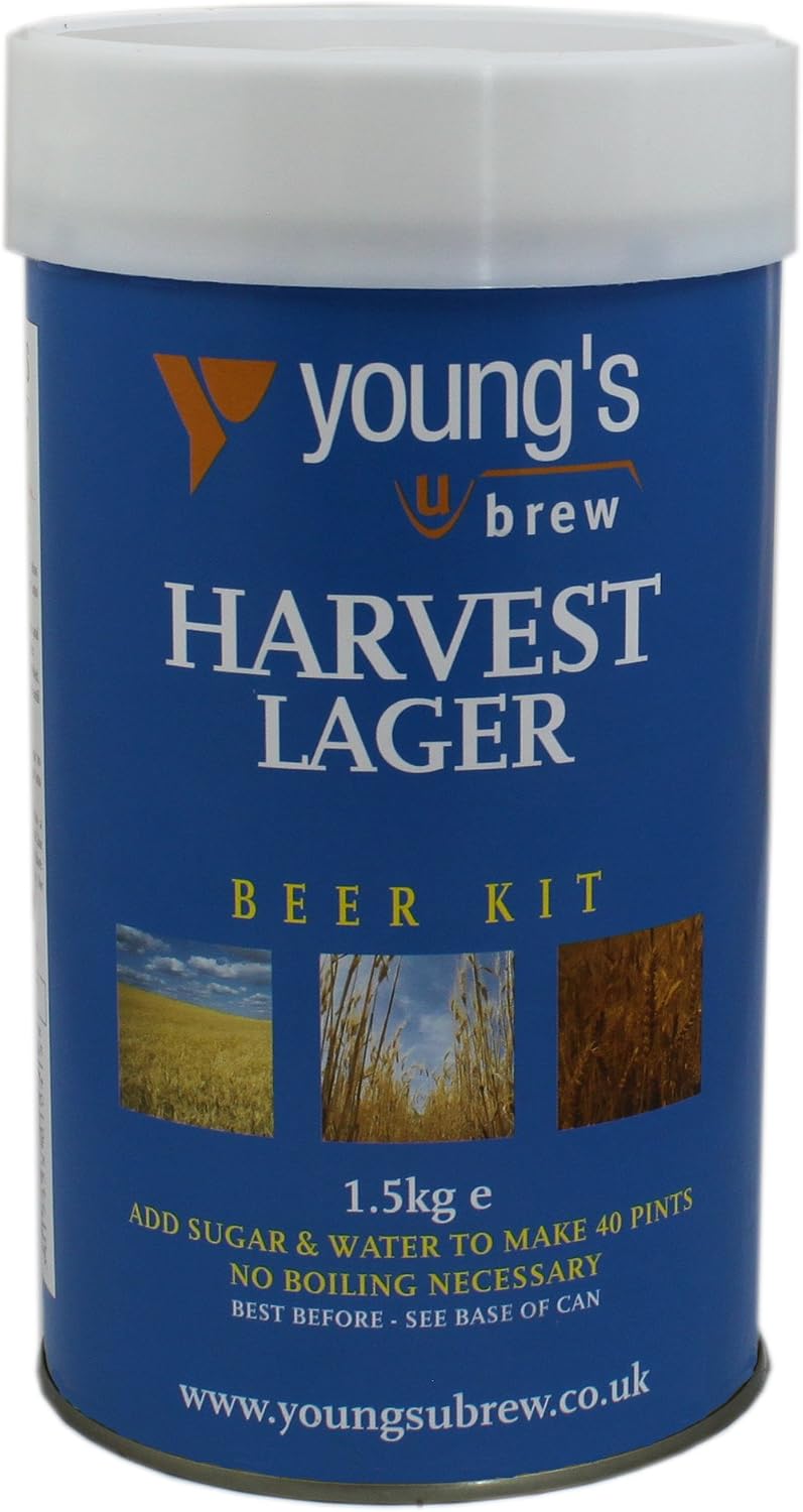 Youngs Harvest Lager Kit - Makes 40 Pints! - Home Brew Beer Kit, 1.5 kg (Pack of 1)