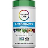 Rainbow Light Multivitamin for Men, Vitamin C, D & Zinc, Probiotics, Men's Multivitamin Provides High Potency Immune, Heart, & Liver Support, Non-GMO, Vegetarian, 120 Tablets