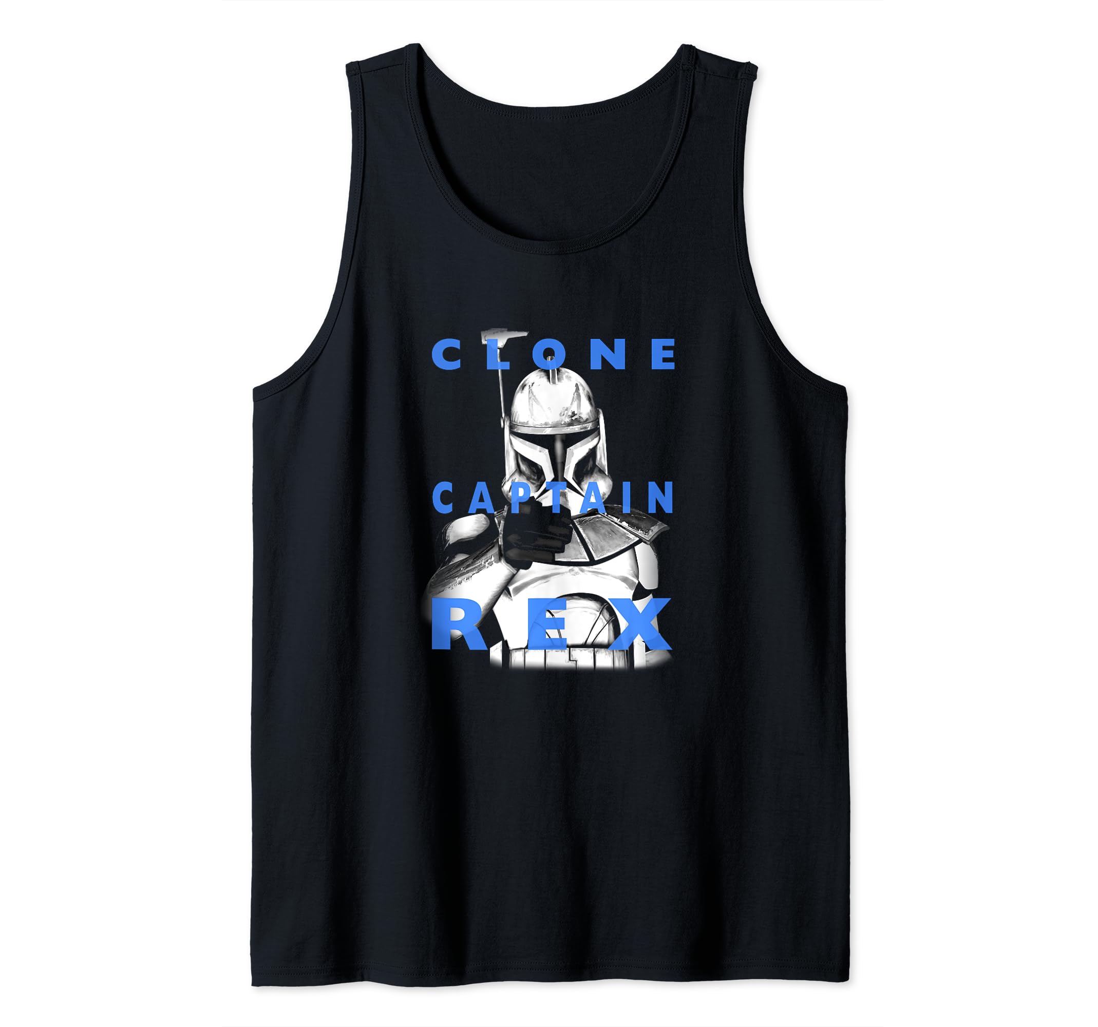 Star Wars: Clone Wars Clone Captain Rex Text Overlay Tank Top