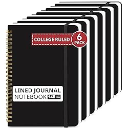 Lined Spiral Journal Notebook for Women & Men, 140