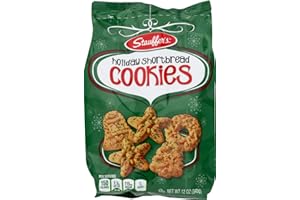 Stauffer's Holiday Cookies: Holiday Shortbread, Iced Gingerbread, White Fudge or Variety 3-Pack 12 oz. Bags (Holiday Shortbread, 3 Bags)