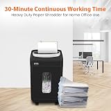 VidaTeco Paper Shredder for Office Matte Black Cross Cut 25 Sheets view 7