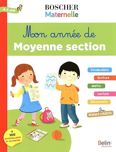 Download Mon année de moyenne section 4-5 ans : + 100 autocollants et un poster PDF