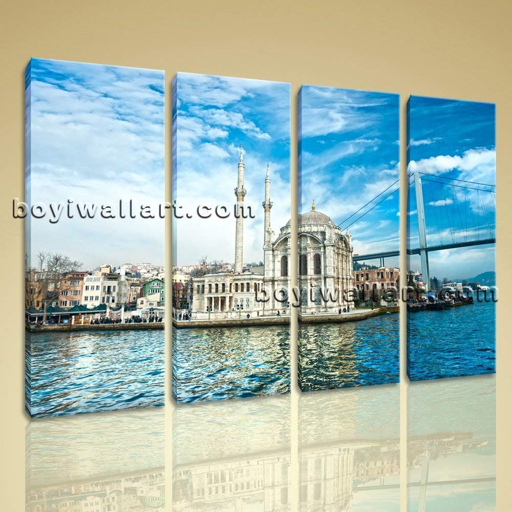 Amazon.com: Large Turkey Istanbul Landmarks Print Wall Art Living Room
