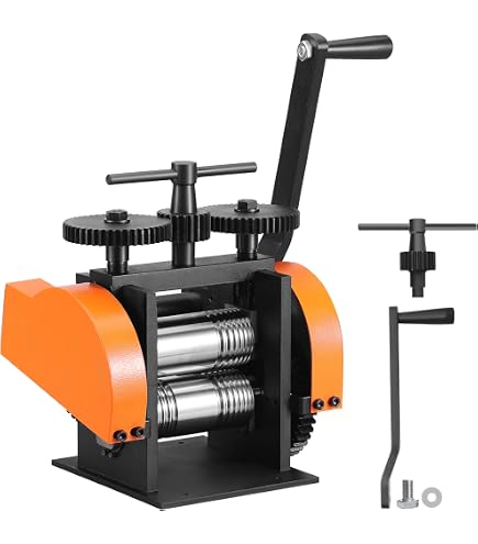 thumbnail image 2 of LUXURO Mini Rolling Mill – 9” Height – Jewelry Making Tool – Steel, Blue – Made In India 2 of 4