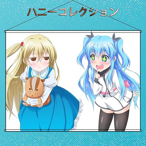 Amazon ハニーコレクション タペストリー 異能バトルは日常系のなかで ひめきちふゆ ポスター アニメの絵 掛ける絵 軸物 部屋飾り壁 萌え オタク品 約90cmx60cm アニメ 萌えグッズ 通販