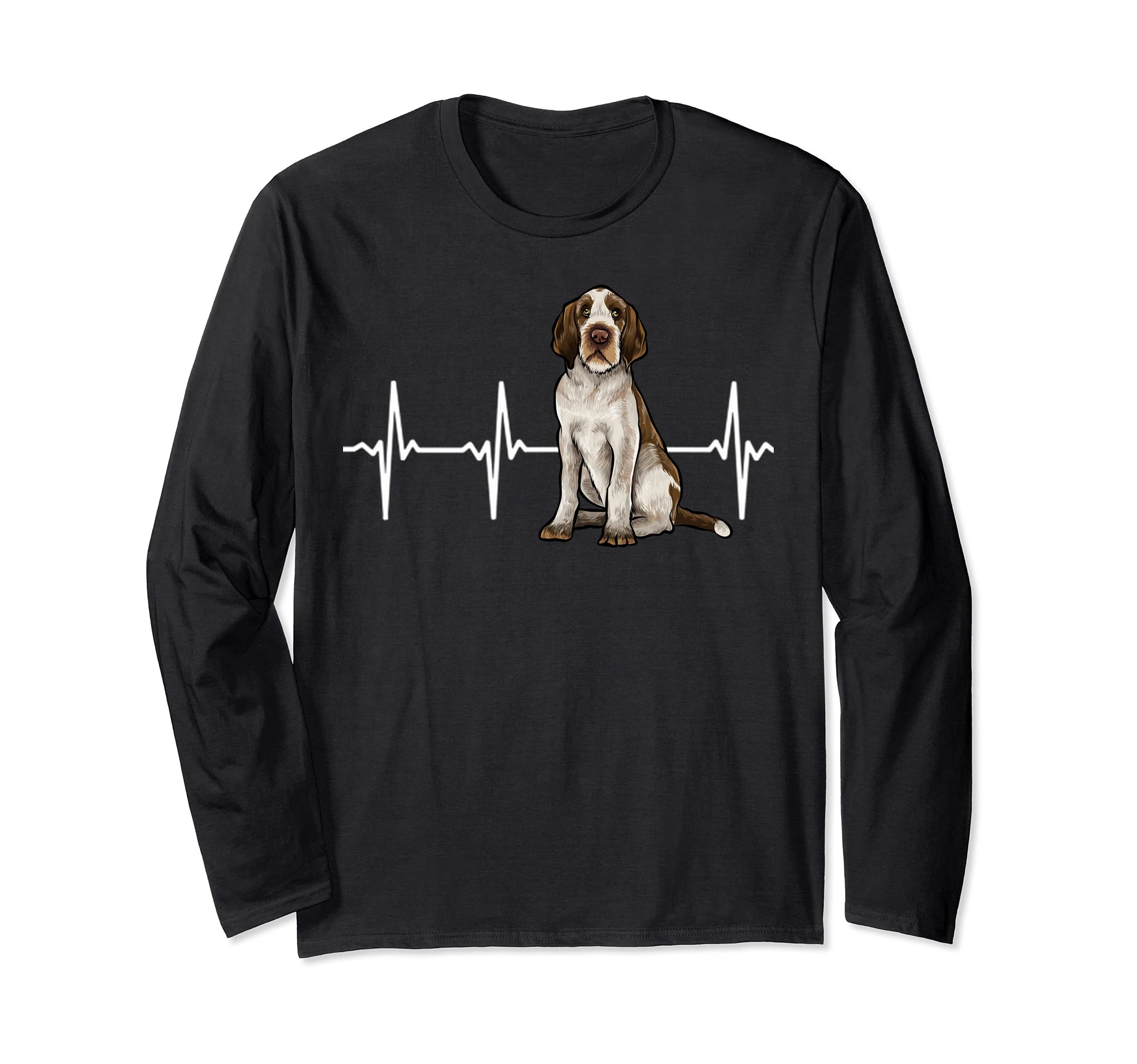 Spinoni Italiani Heartbeat Dog Lover Long Sleeve T-Shirt