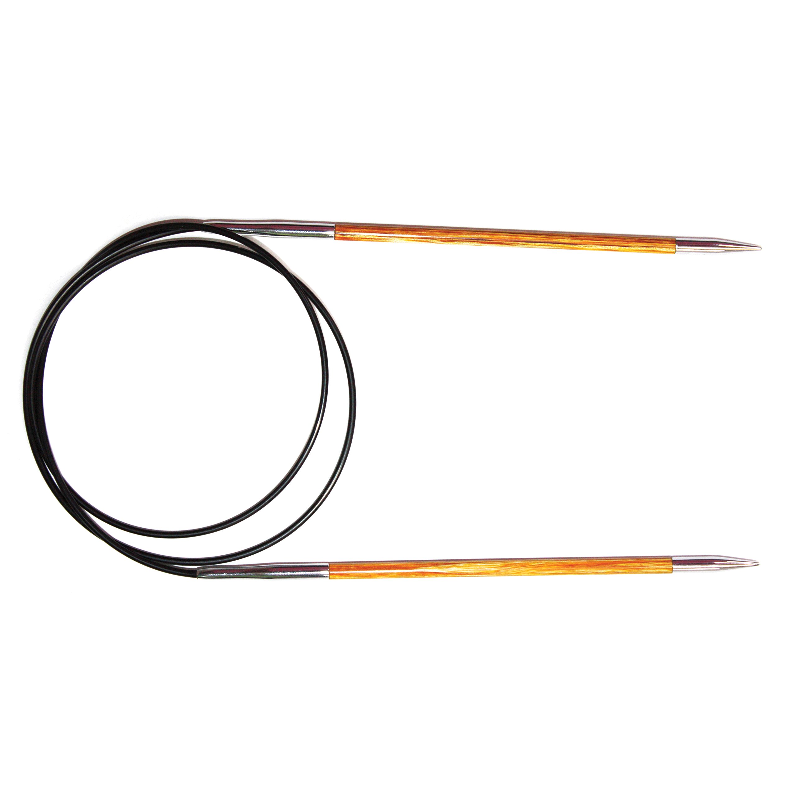 KnitPro Royale: Knitting Pins: Circular: Fixed: 60cm x 3.75mm, Birchwood, brass, Multi-Colour, 3.75mm — image 1