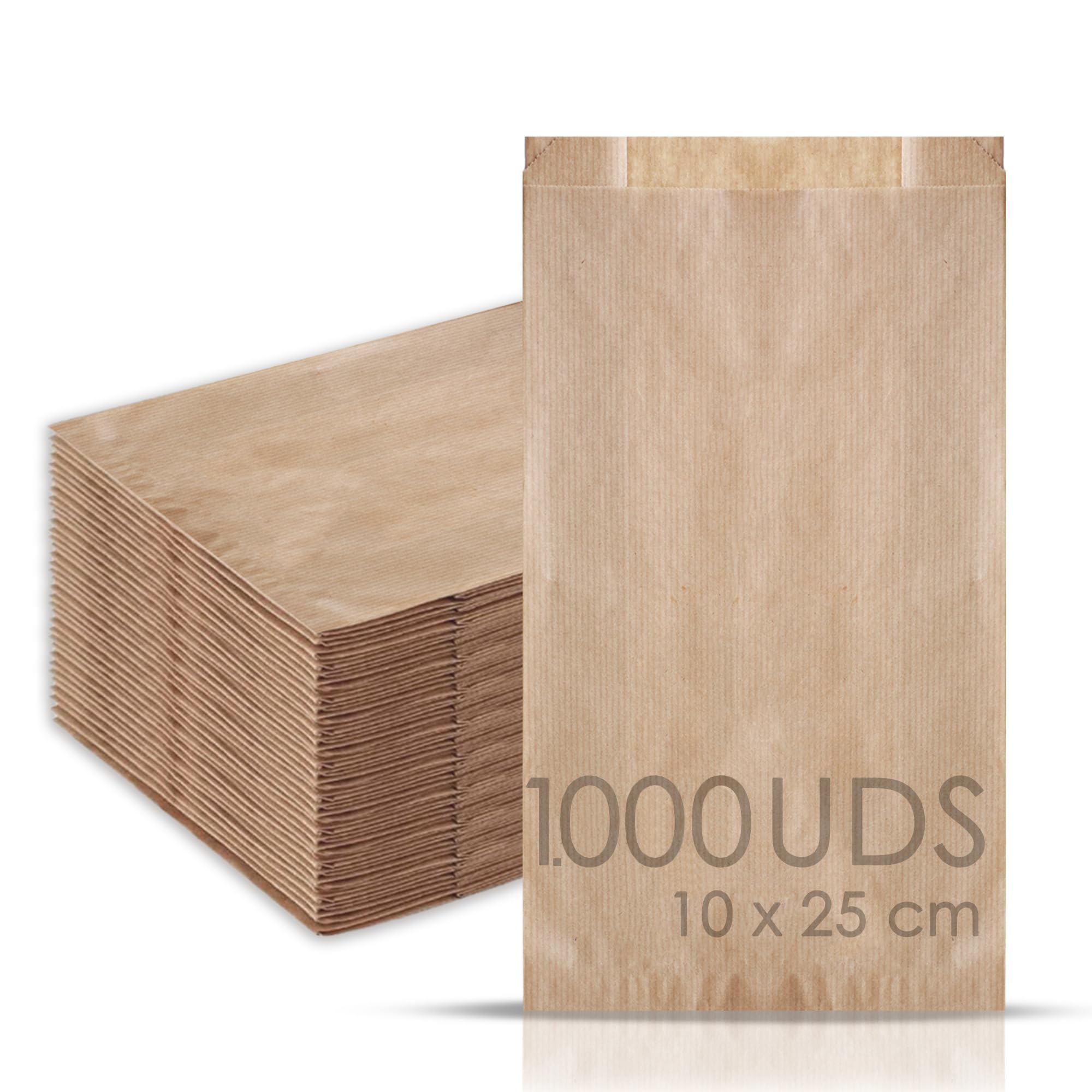 Paper bags (1.000, 14+5x25 cms)