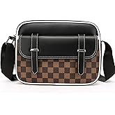 ibalulu Crossbody Bag for Mens, Pu leather Cross Body Purse, Multi Pocket Shoulder Bag Messenger Bag for Travel Work Daily