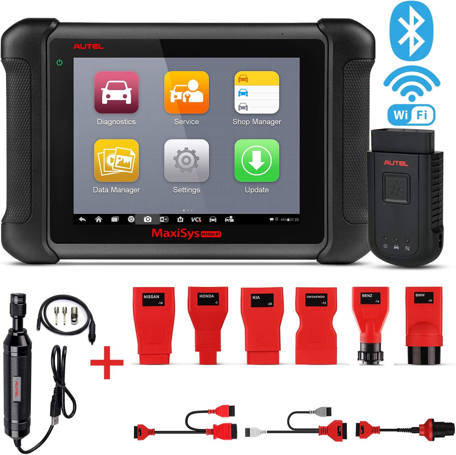 Autel MaxiSys MS906BT Bluetooth OBD2 Diagnostic Scan Tool with MV108 ...