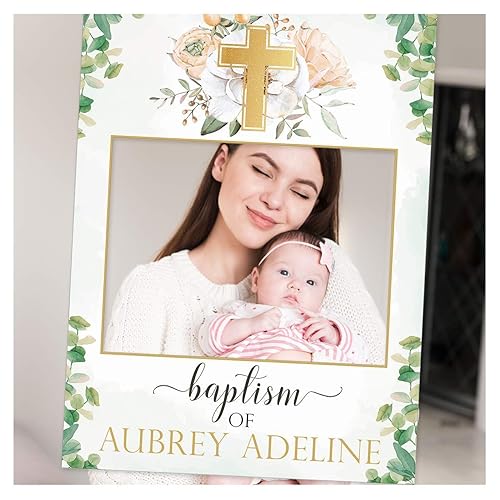 christening frame ideas