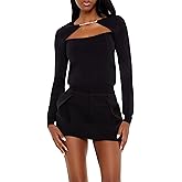 Forever 21 Womens Faux Gem Cutout Sweater